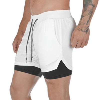 Men's 2 in 1 Joggers Shorts Security Pockets - Hamilton Fitness Apparel